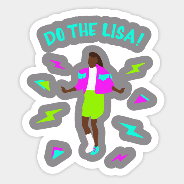 Do the Lisa! - Lisa Turtle from Saved by the Bell Sticker by NickiPostsStuff